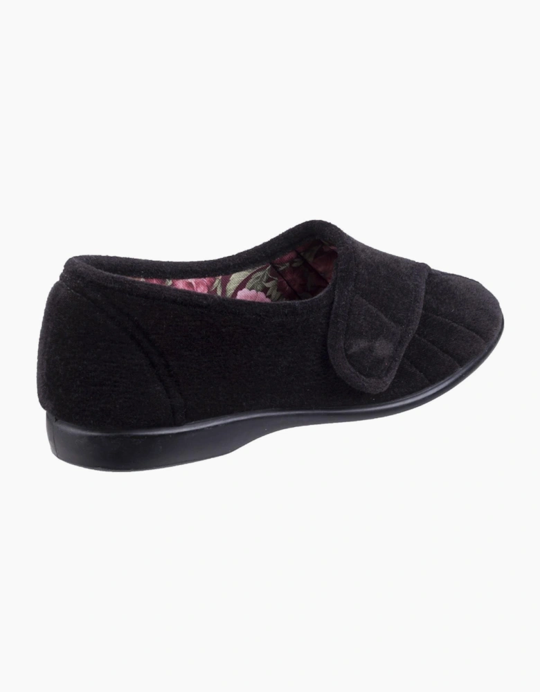 GBS Audrey Touch Fastening Slipper Womens Black