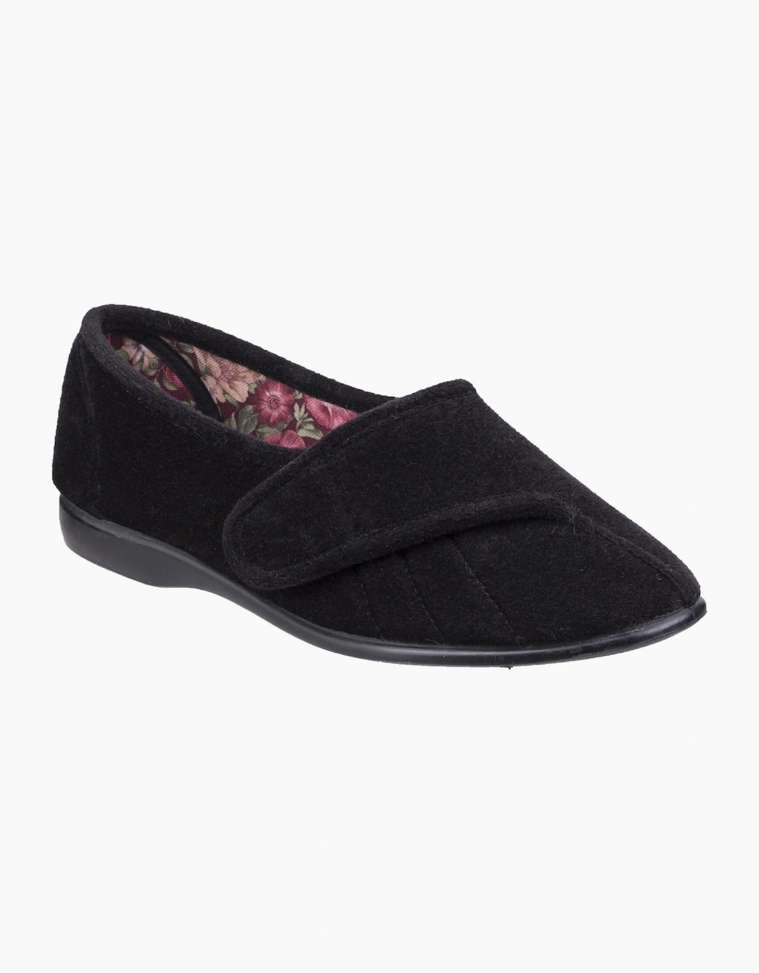 GBS Audrey Touch Fastening Slipper Womens Black