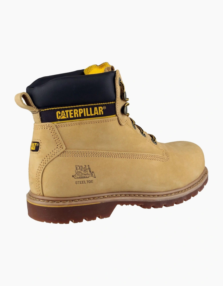 Caterpillar Safety Caterpillar Holton S3 Safety Boot Leather Mens Honey