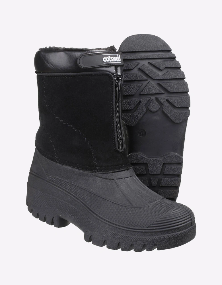 Cotswold Venture Waterproof Winter Boot Junior Black