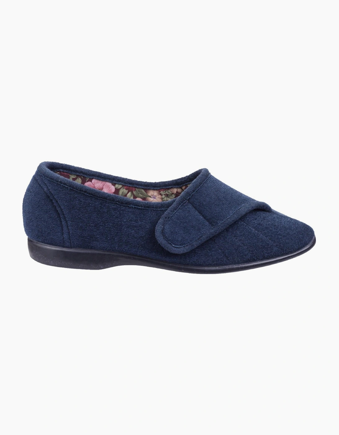 GBS Audrey Touch Fastening Slipper Womens Navy