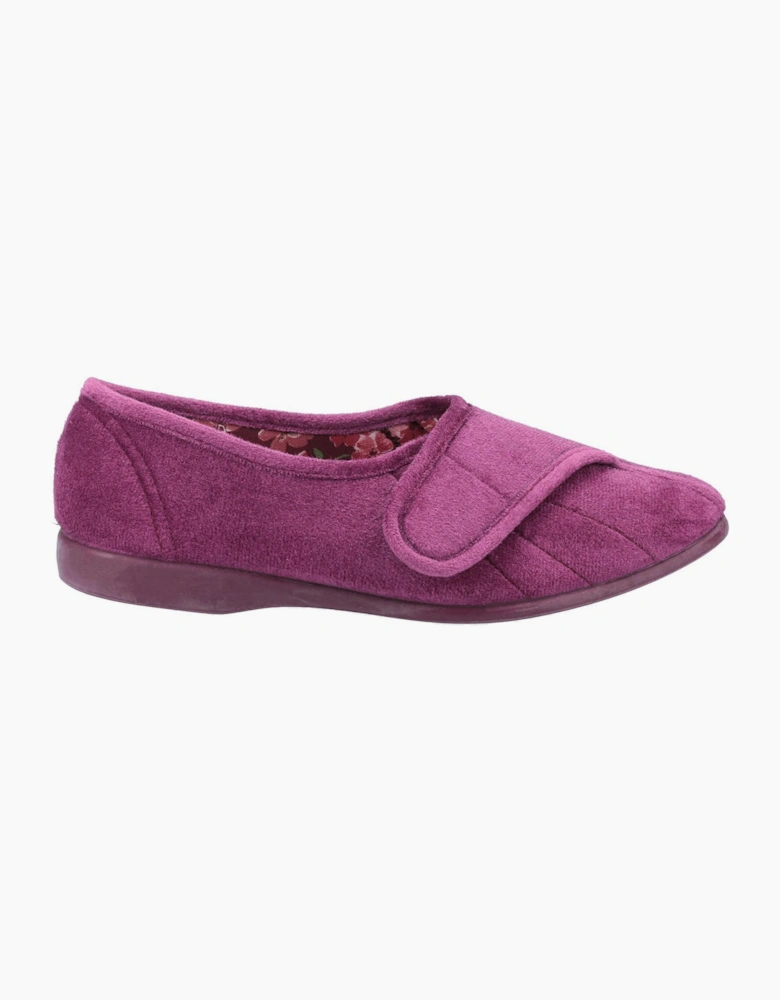 GBS Audrey Touch Fastening Slipper Womens Heather