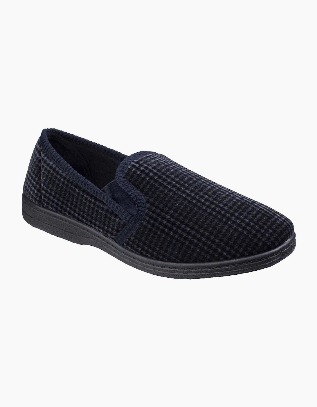 Mirak Highbury Twin Gusset Slipper Mens Navy
