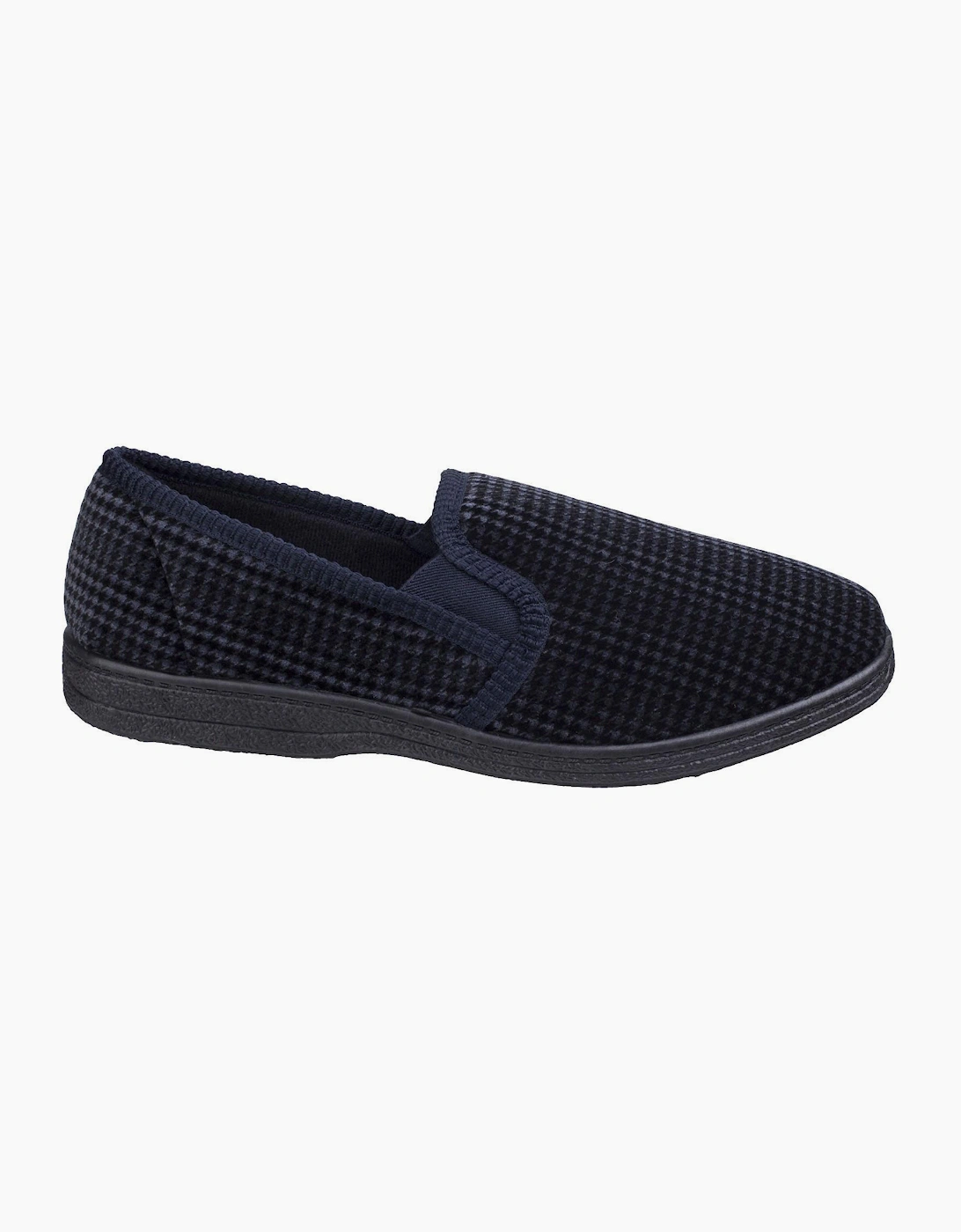 Mirak Highbury Twin Gusset Slipper Mens Navy