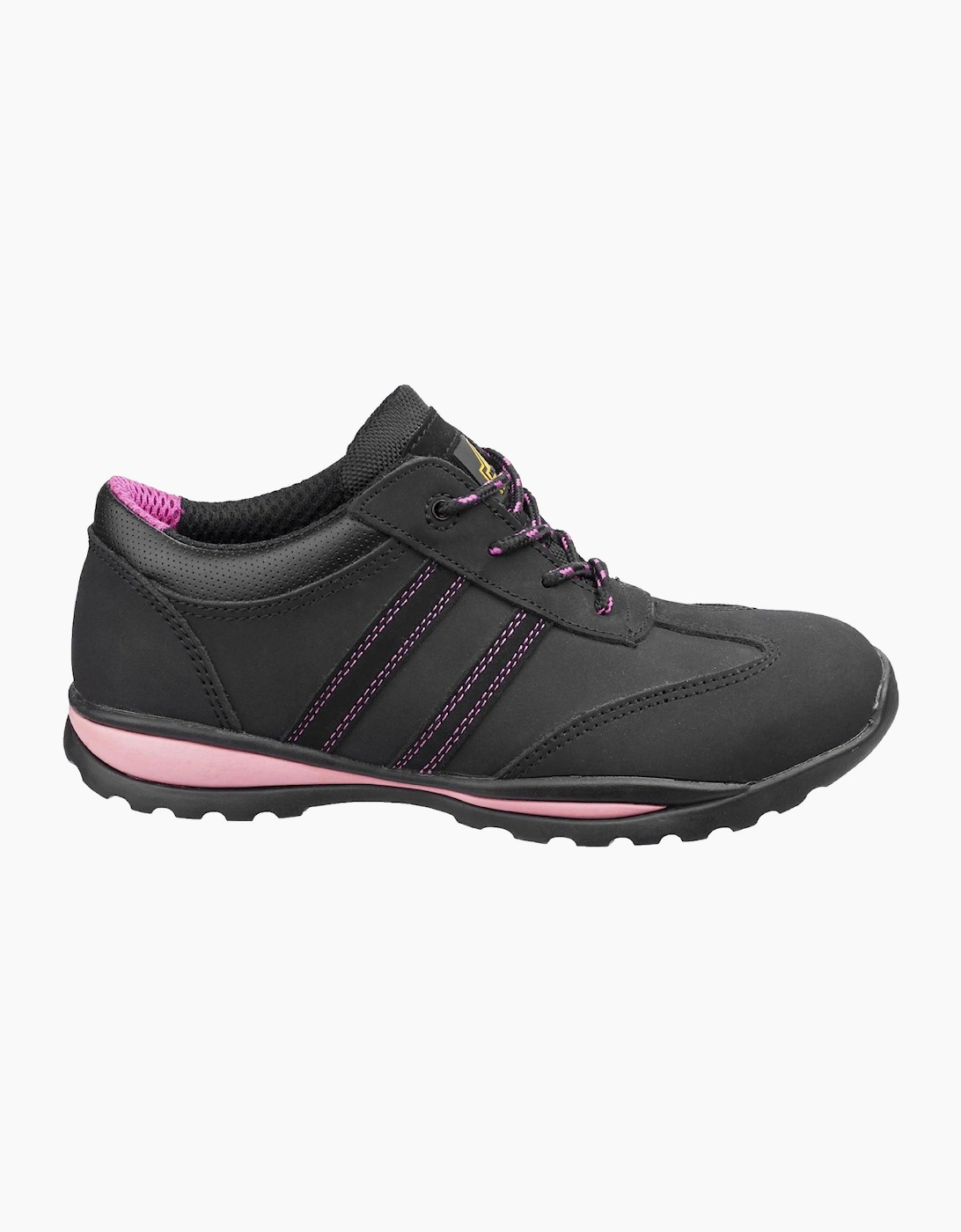 Amblers Safety Amblers FS47 Heat Resistant Lace Up Safety Trainer Womens Black / Pink
