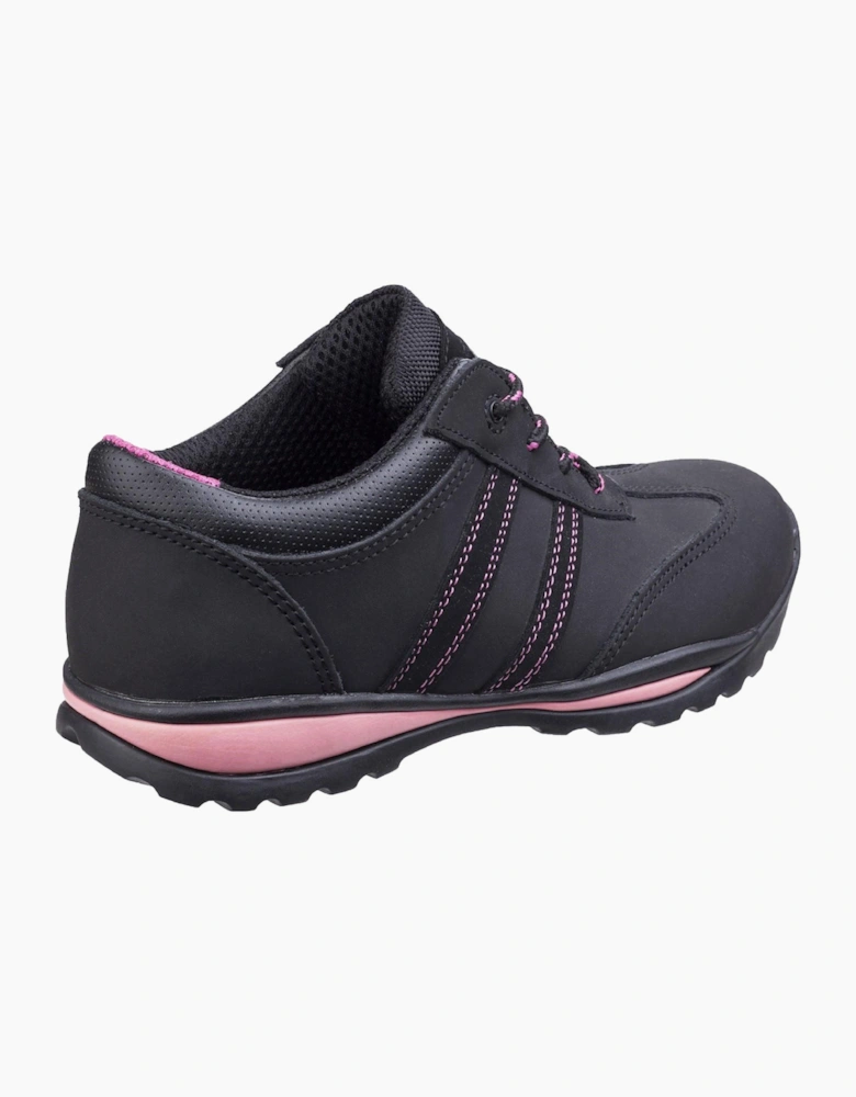 Amblers Safety Amblers FS47 Heat Resistant Lace Up Safety Trainer Womens Black / Pink