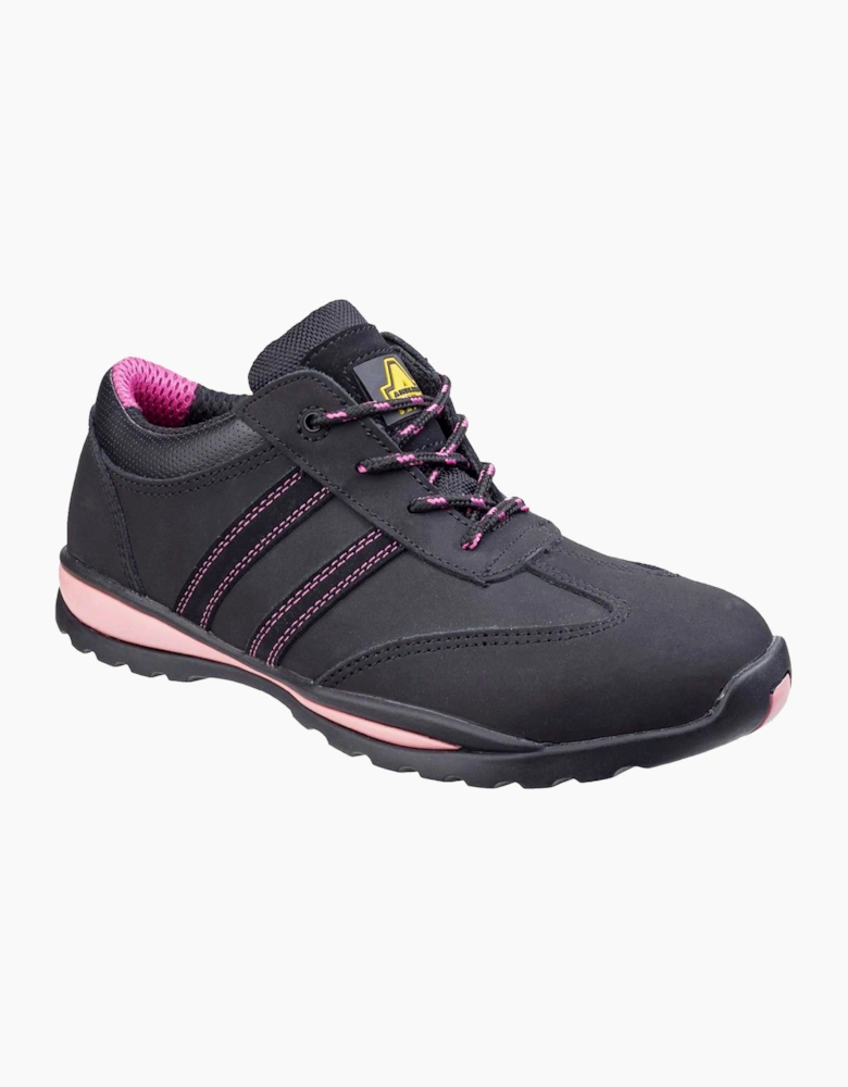 Amblers Safety Amblers FS47 Heat Resistant Lace Up Safety Trainer Womens Black / Pink
