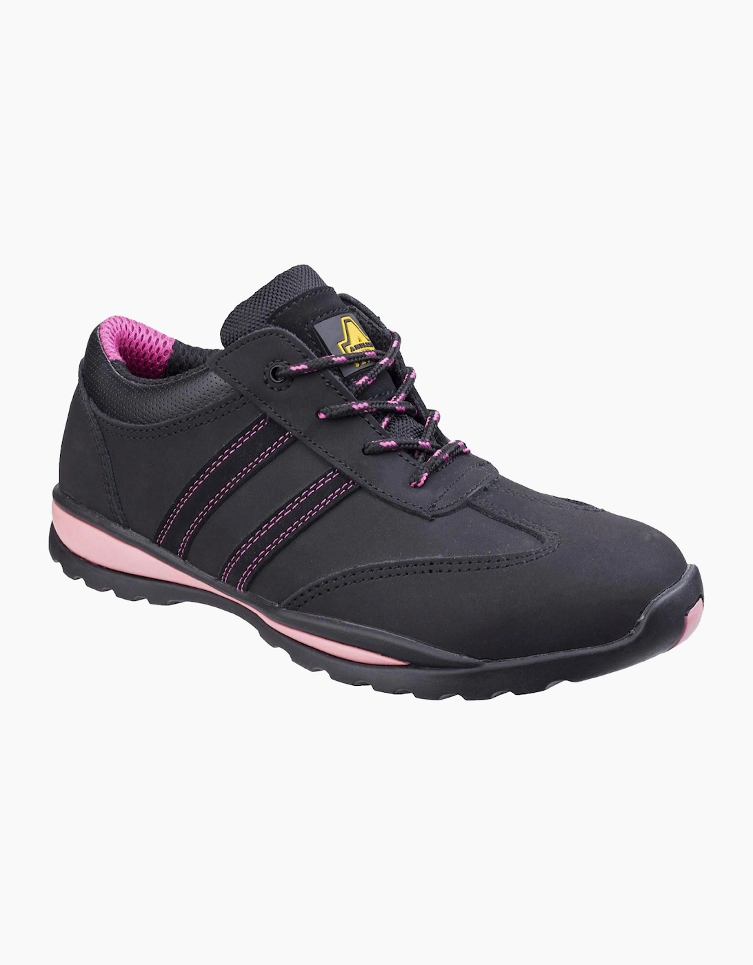 Amblers Safety Amblers FS47 Heat Resistant Lace Up Safety Trainer Womens Black / Pink