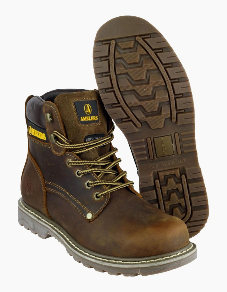 Amblers Safety Dorking Boot Mens Brown Crazy Horse