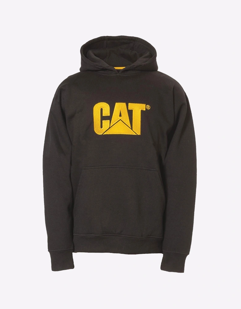 Caterpillar Trademark Hooded Sweatshirt Mens Black