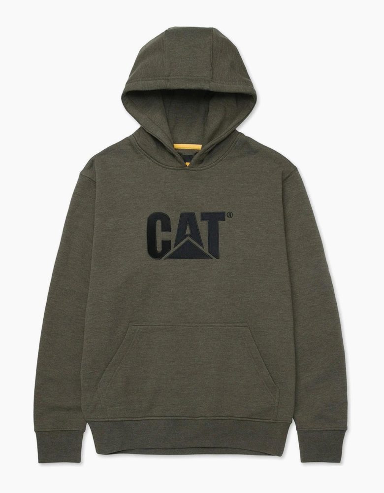 Caterpillar Trademark Mens Hooded Sweatshirt Army Moss Heather
