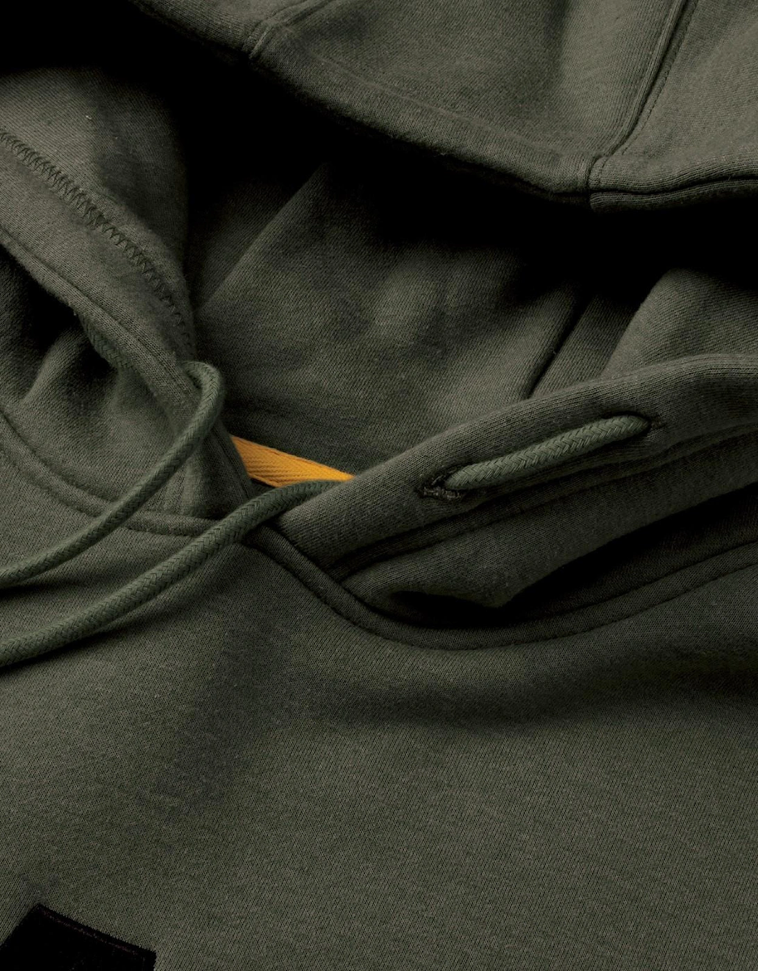 Caterpillar Trademark Mens Hooded Sweatshirt Army Moss Heather