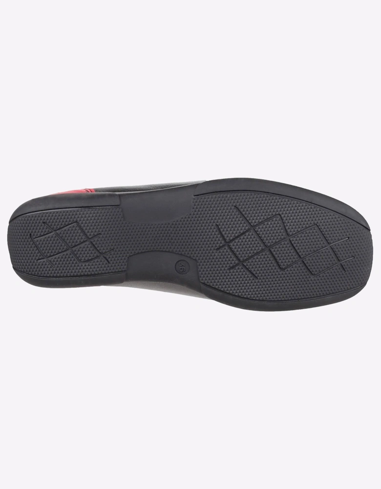 Cotswold Biddlestone Loafer Shoe Mens Black / Red