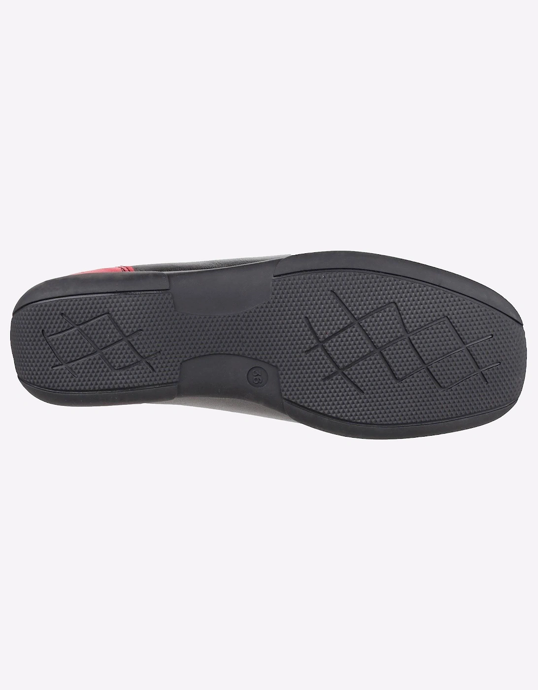 Cotswold Biddlestone Loafer Shoe Mens Black / Red