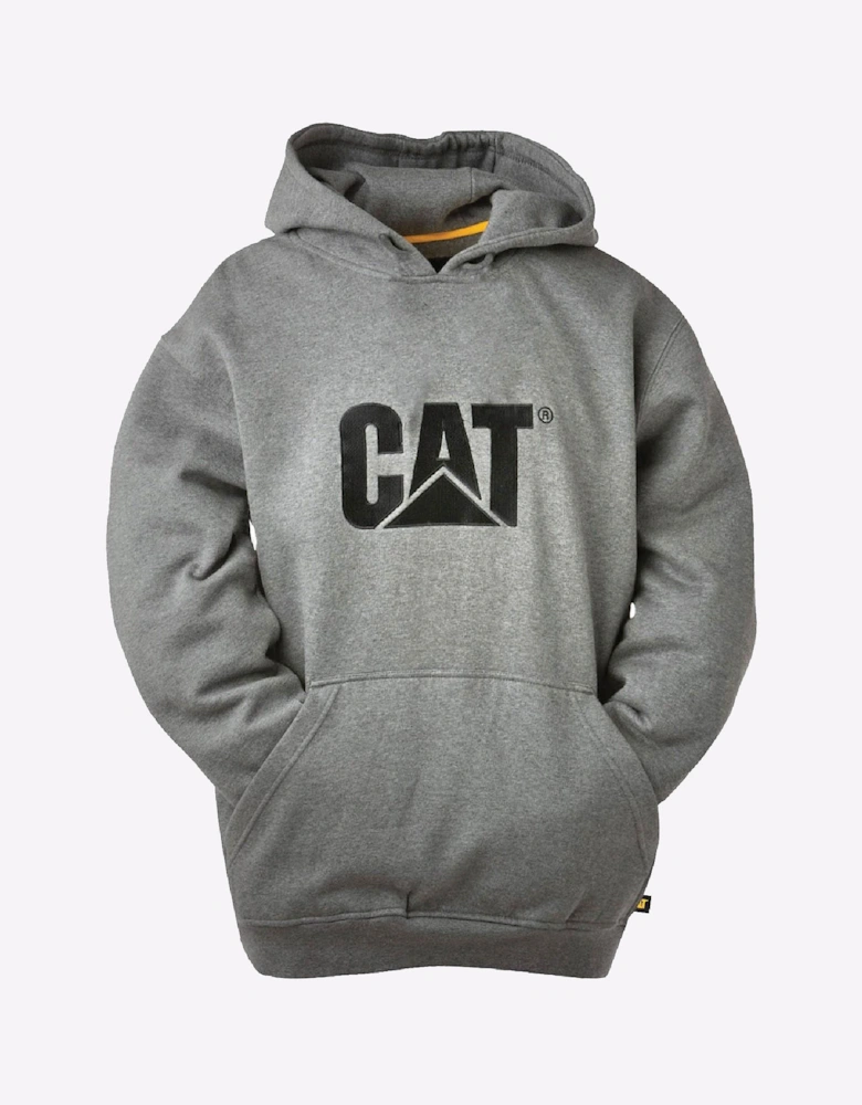 Caterpillar Trademark Hooded Sweatshirt Mens Heather Grey