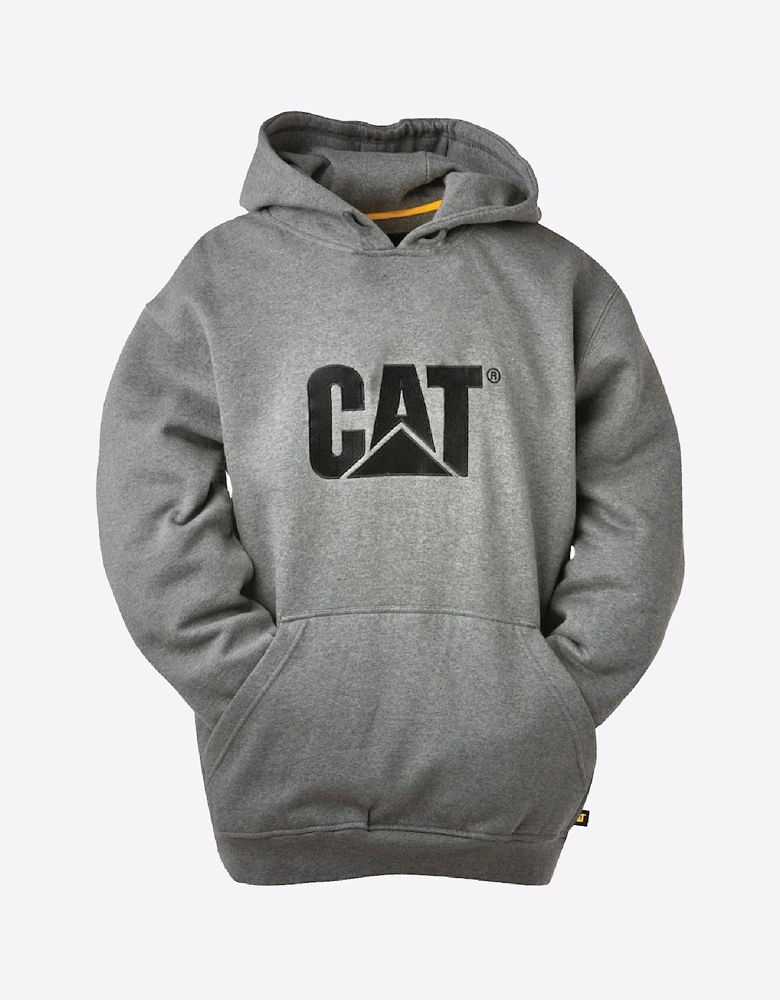 Caterpillar Trademark Hooded Sweatshirt Mens Heather Grey