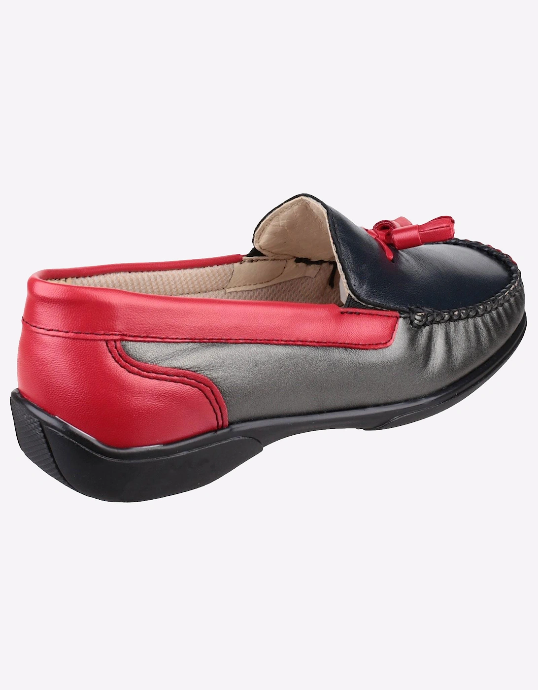 Cotswold Biddlestone Loafer Shoe Mens Black / Red