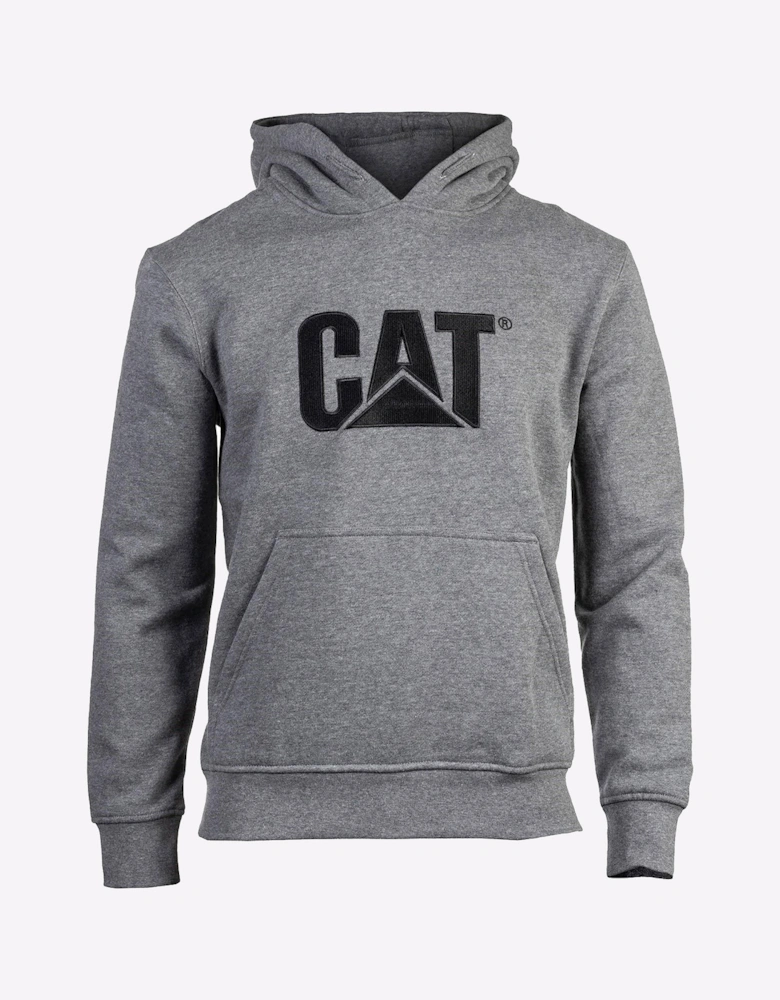 Caterpillar Trademark Hooded Sweatshirt Mens Heather Grey