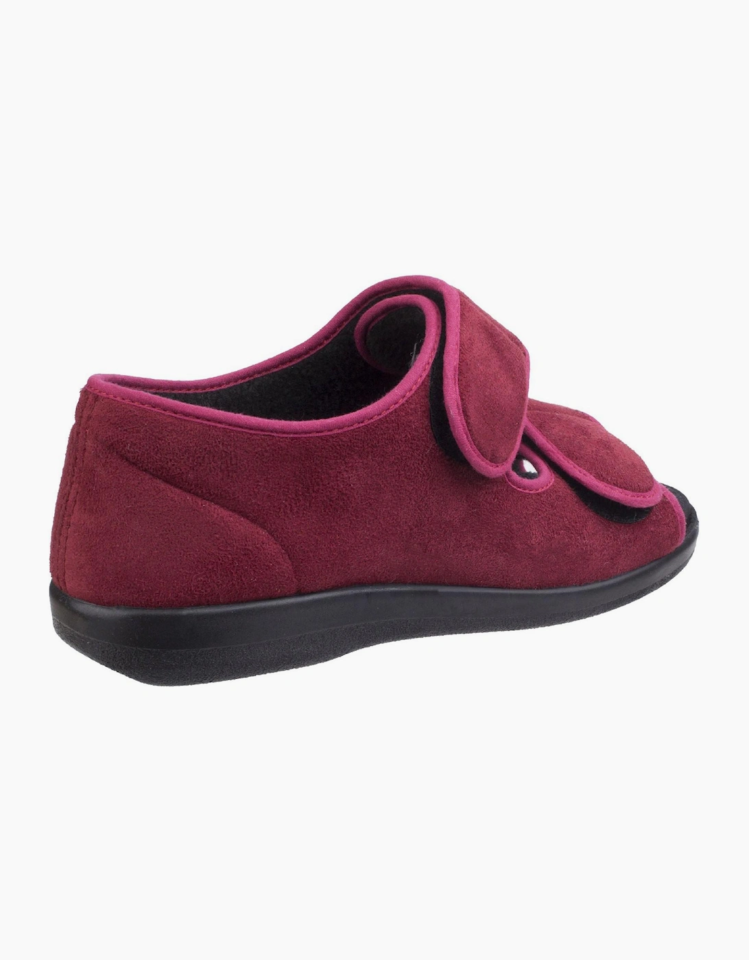 GBS Med Brompton Wide Fit Slipper Burgundy