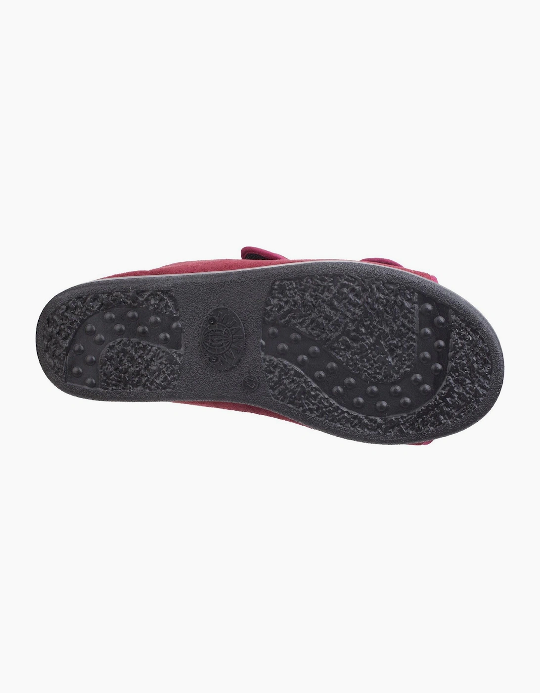 GBS Med Brompton Wide Fit Slipper Burgundy