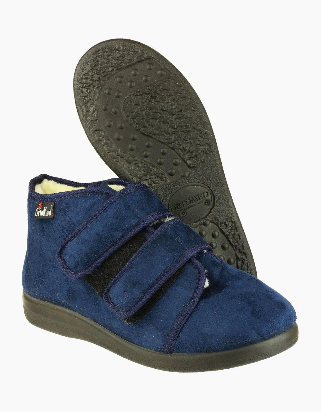 GBS Med Torbay Extra Wide Fit Slipper Navy