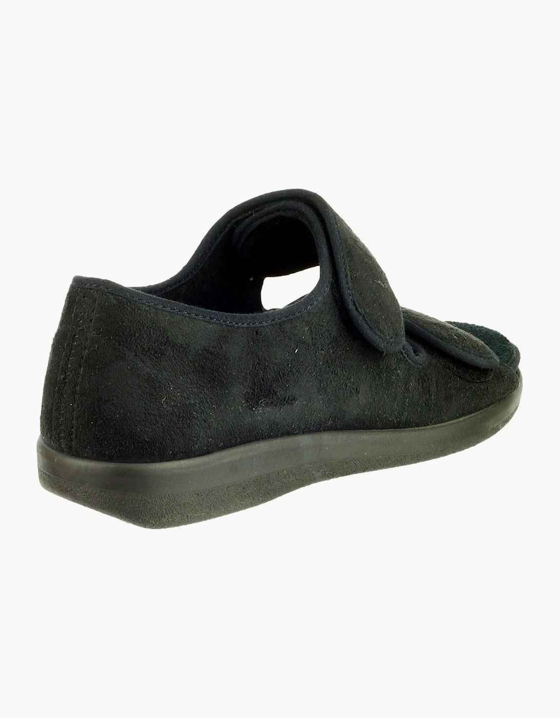 GBS Med Brompton Wide Fit Slipper Black