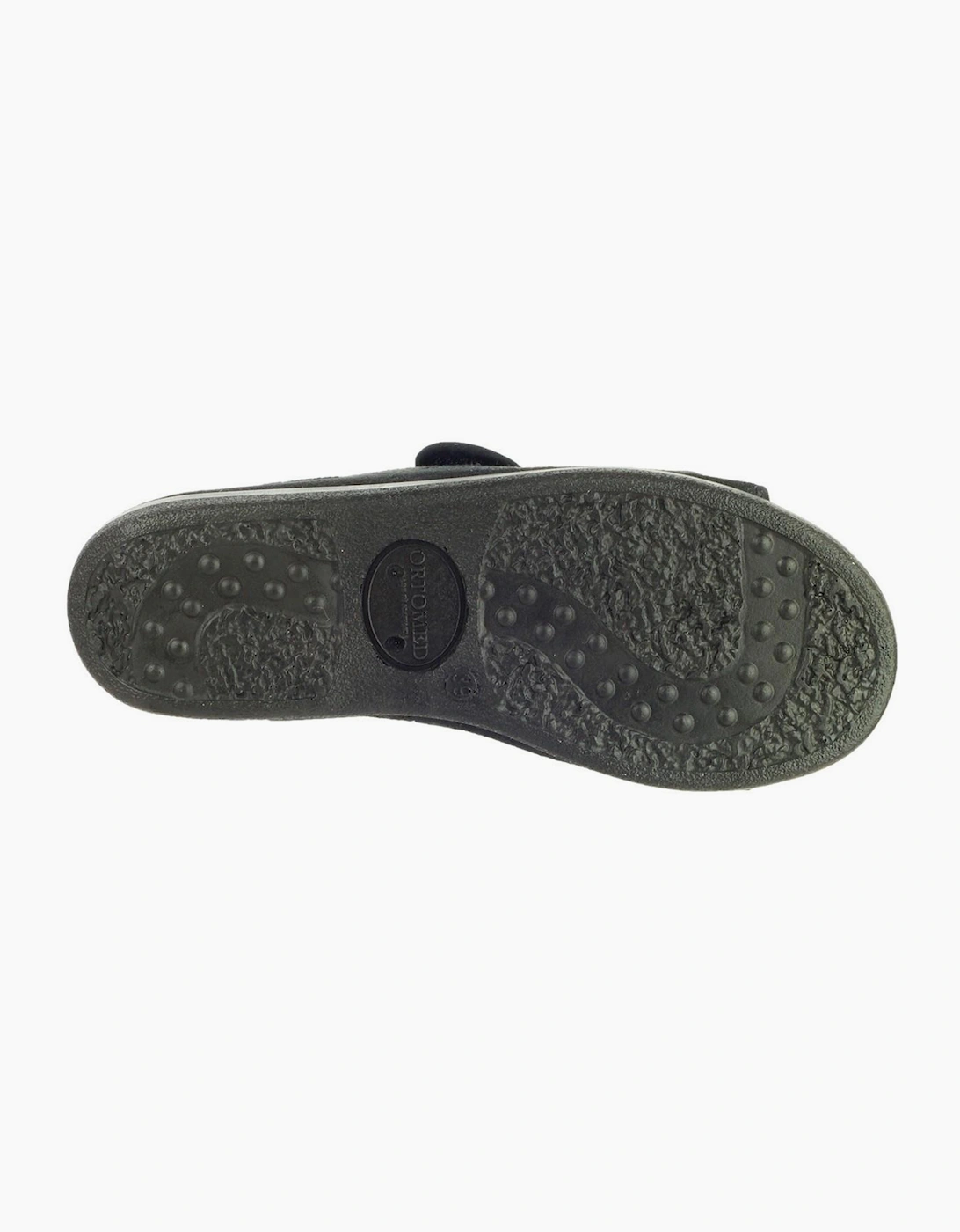 GBS Med Brompton Wide Fit Slipper Black