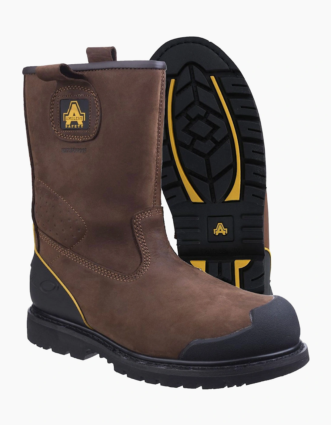 Amblers Safety Amblers FS223 Waterproof Safety Boots Mens Brown