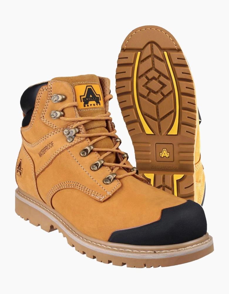 Amblers Safety Amblers FS226 Welted Waterproof Safety Boots Men Honey