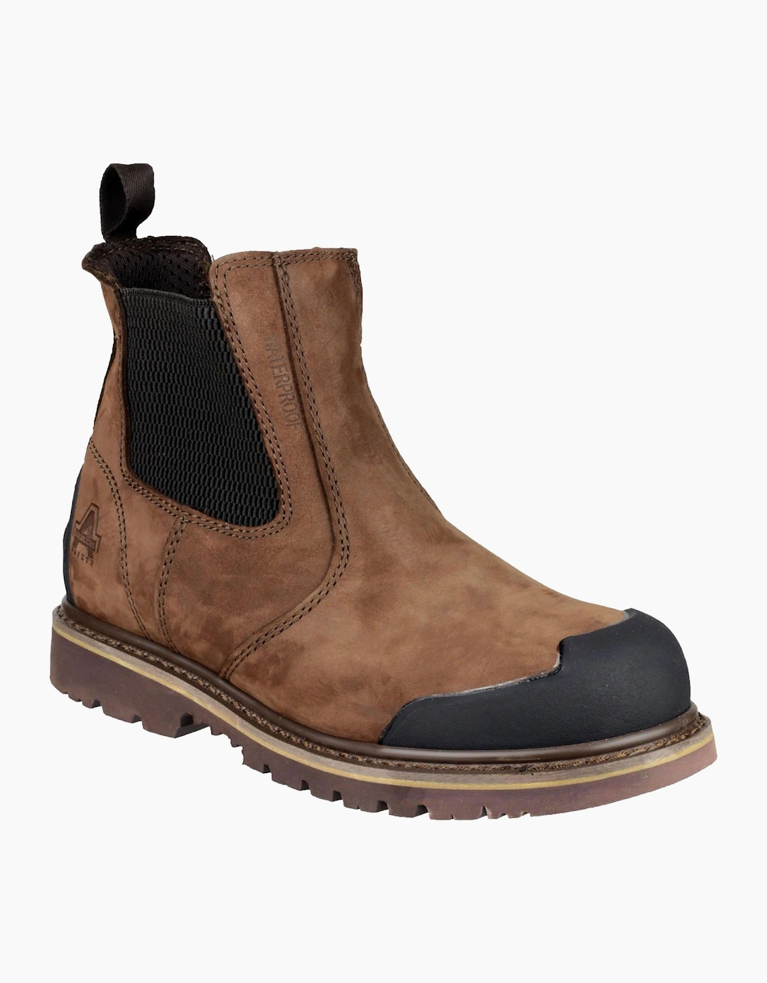 Amblers Safety Amblers FS225 Waterproof Chelsea Safety Boot Mens Brown