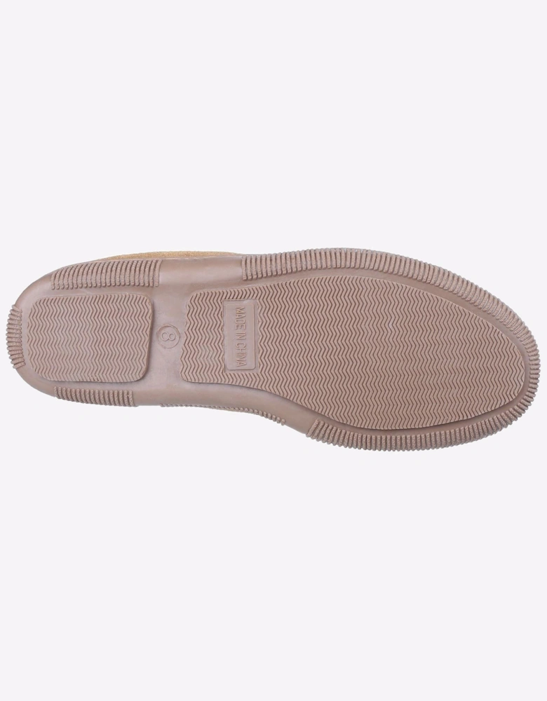 Cotswold Alberta Slip On Moccasin Slippers Mens Beige