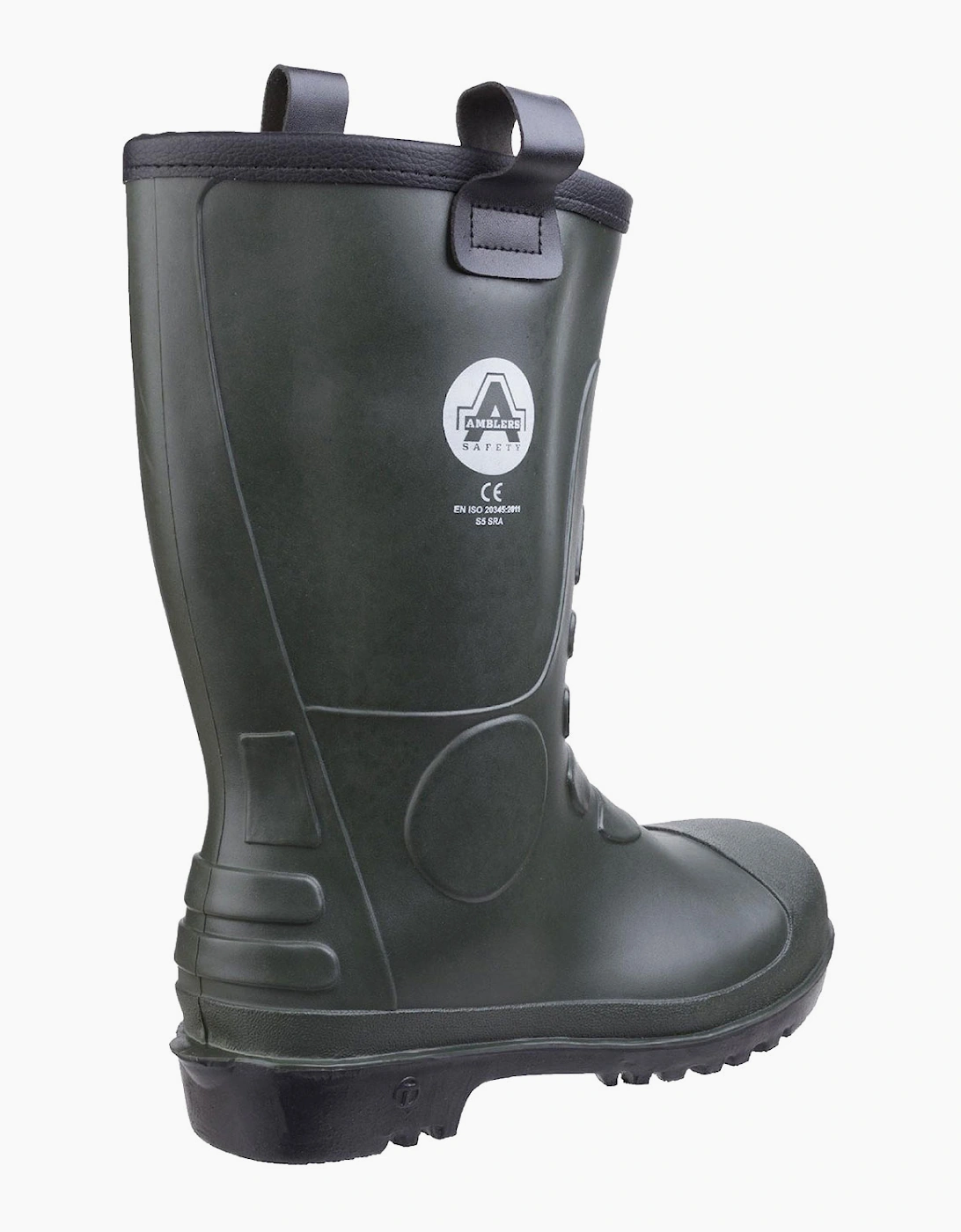 Amblers Safety FS97 PVC Rigger Safety Boots Mens Green