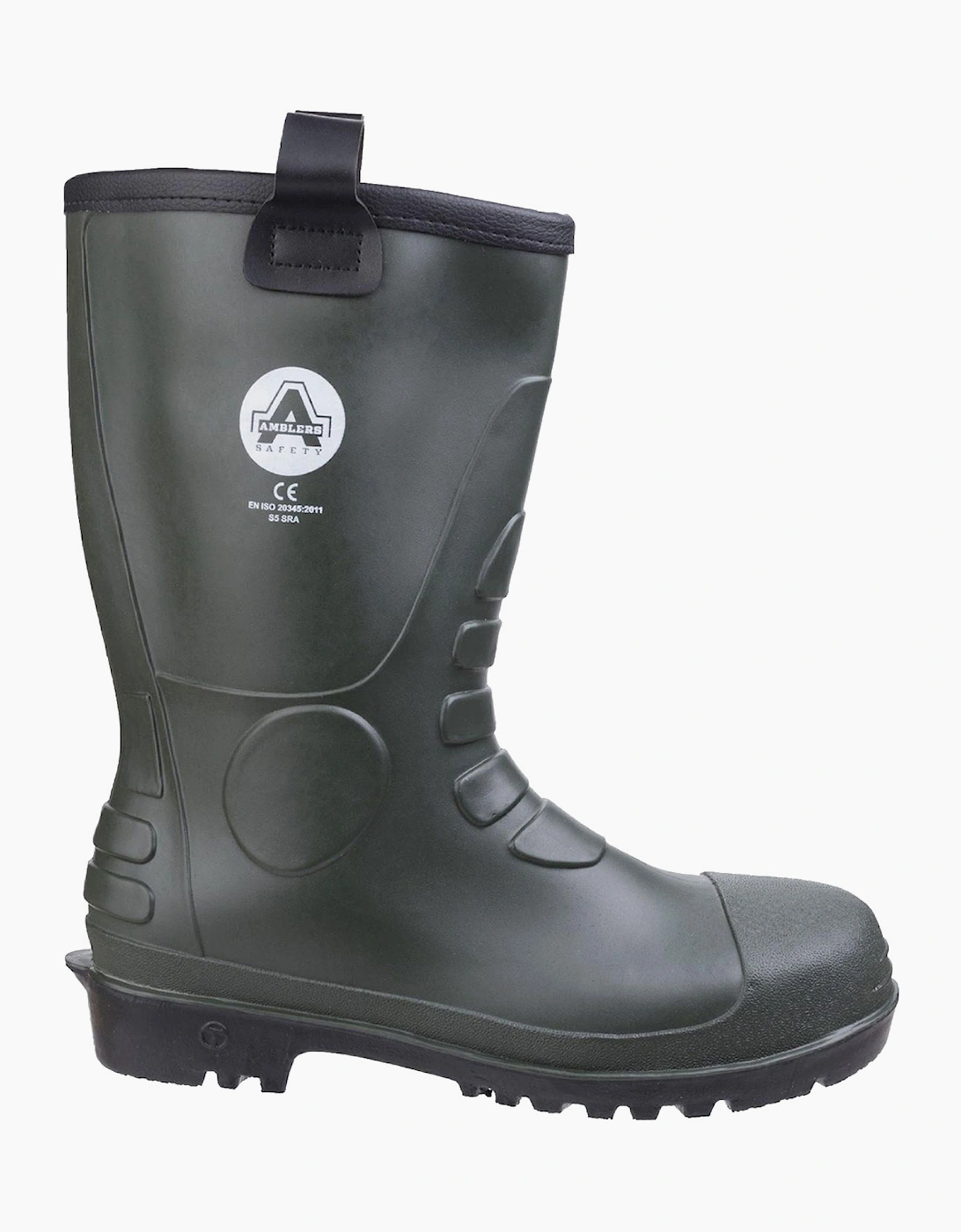 Amblers Safety FS97 PVC Rigger Safety Boots Mens Green