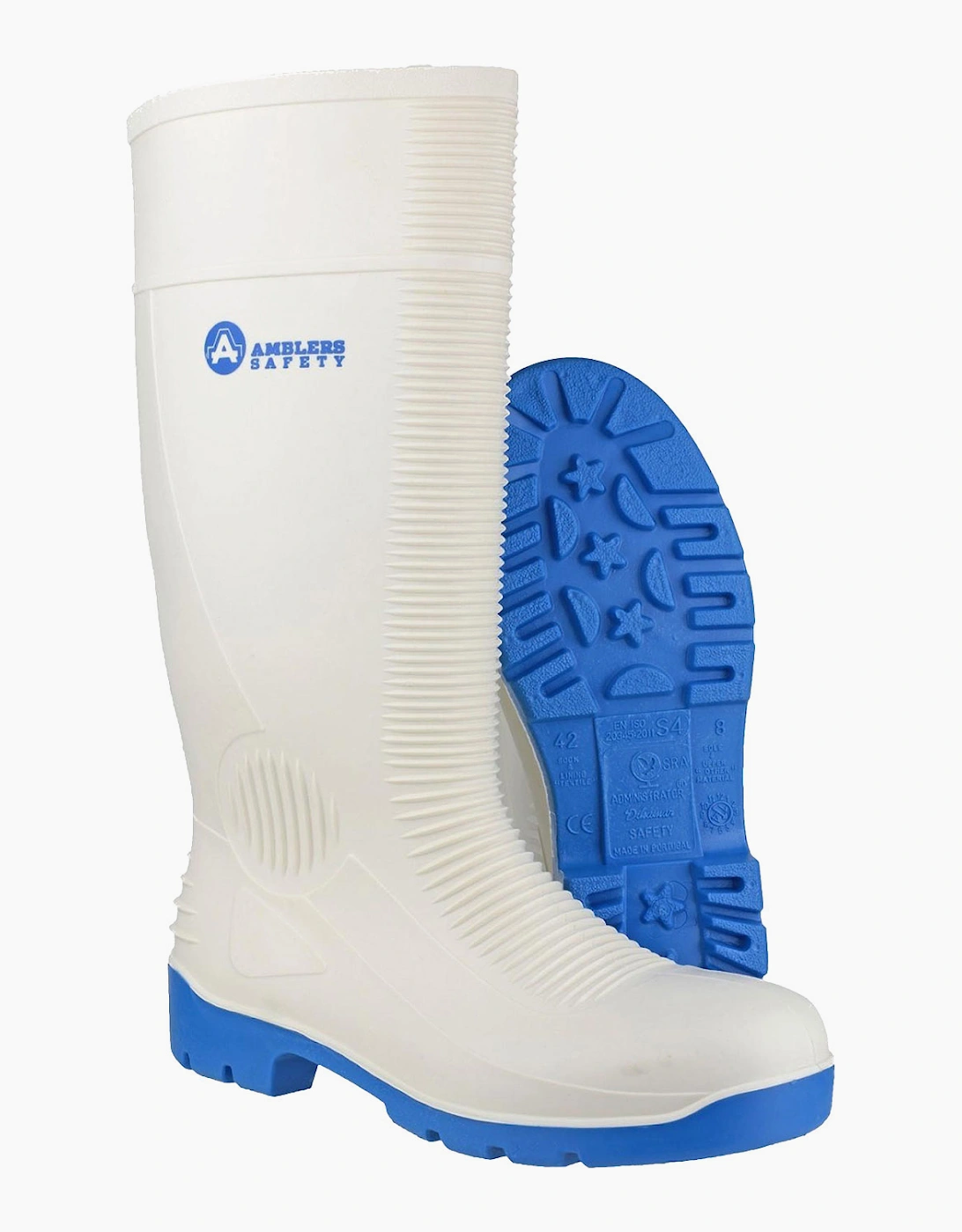 Amblers Safety Amblers FS98 Waterproof Safety Wellingtons Mens White