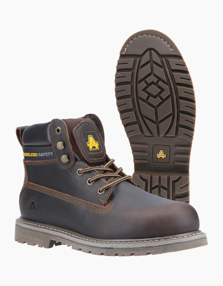 Amblers Safety FS164 Industrial Safety Boots Mens Brown