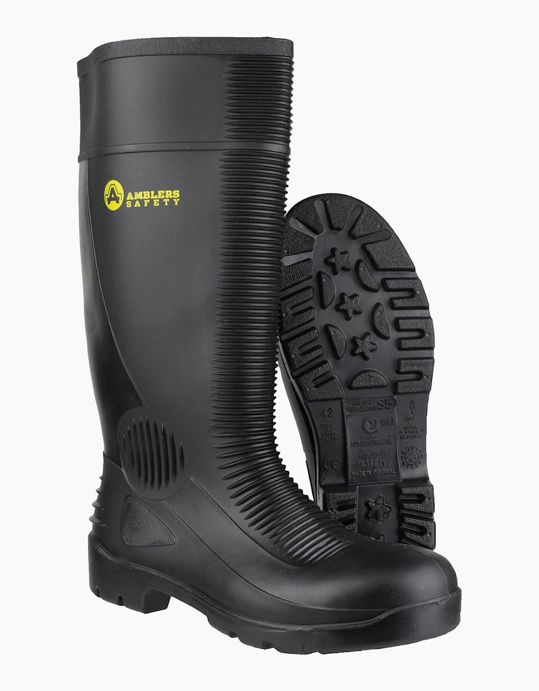 Amblers Safety Amblers FS100 Waterproof Safety Wellingtons Mens Black