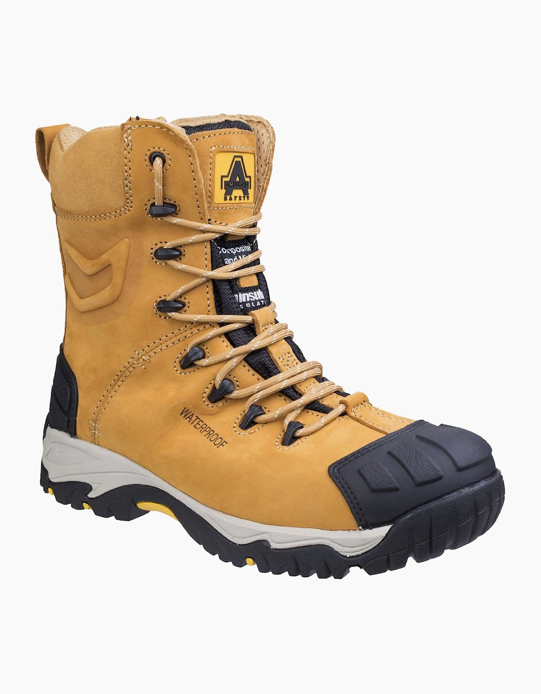 Amblers Safety Amblers FS998 Waterproof Safety Boots Mens Honey