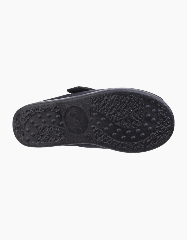 GBS Frenchay Extra Wide Fit Slipper Black