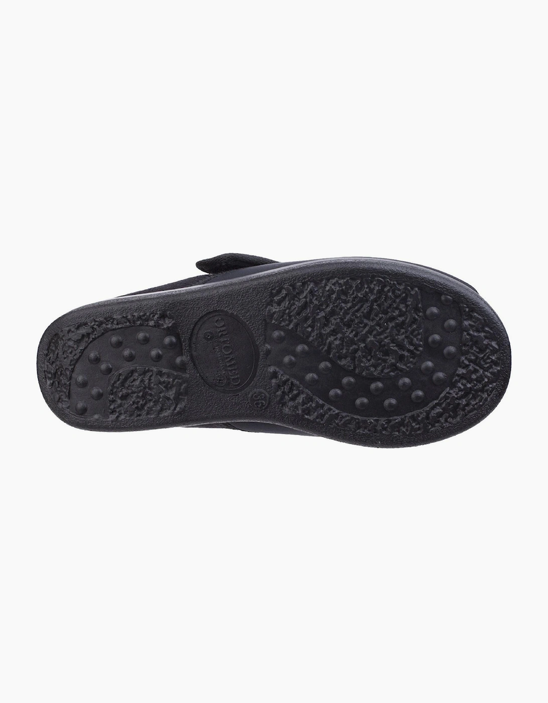 GBS Frenchay Extra Wide Fit Slipper Black