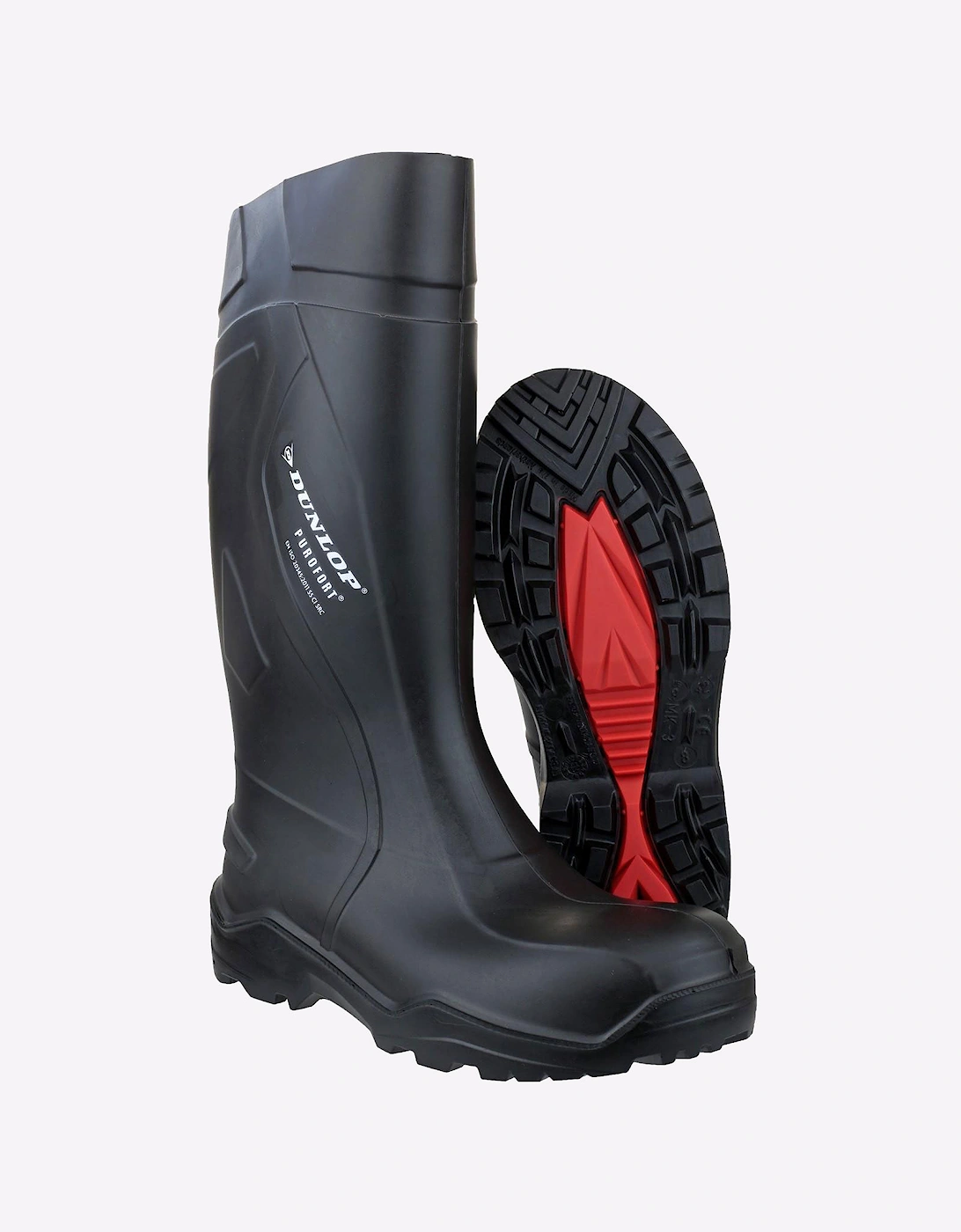 Dunlop Purofort+ Full Safety Mens Wellingtons Black