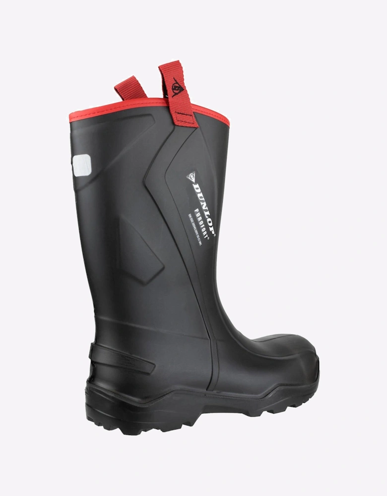 Dunlop Purofort+ Rugged Full Safety Mens Wellingtons Black
