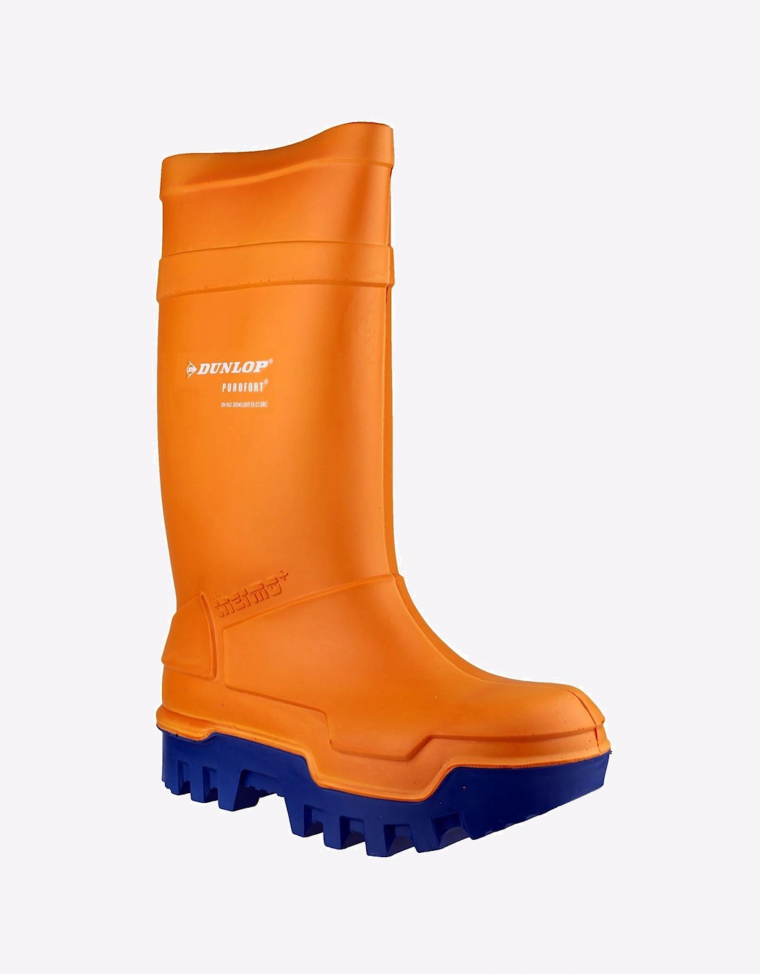 Dunlop Purofort Thermo+ Full Safety Mens Wellingtons Orange