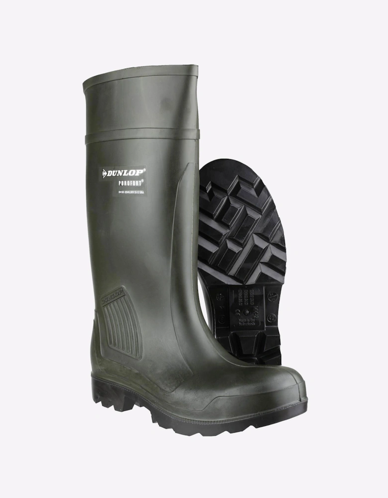 Dunlop Purofort Professional Full Safety Unisex Wellingtons Green