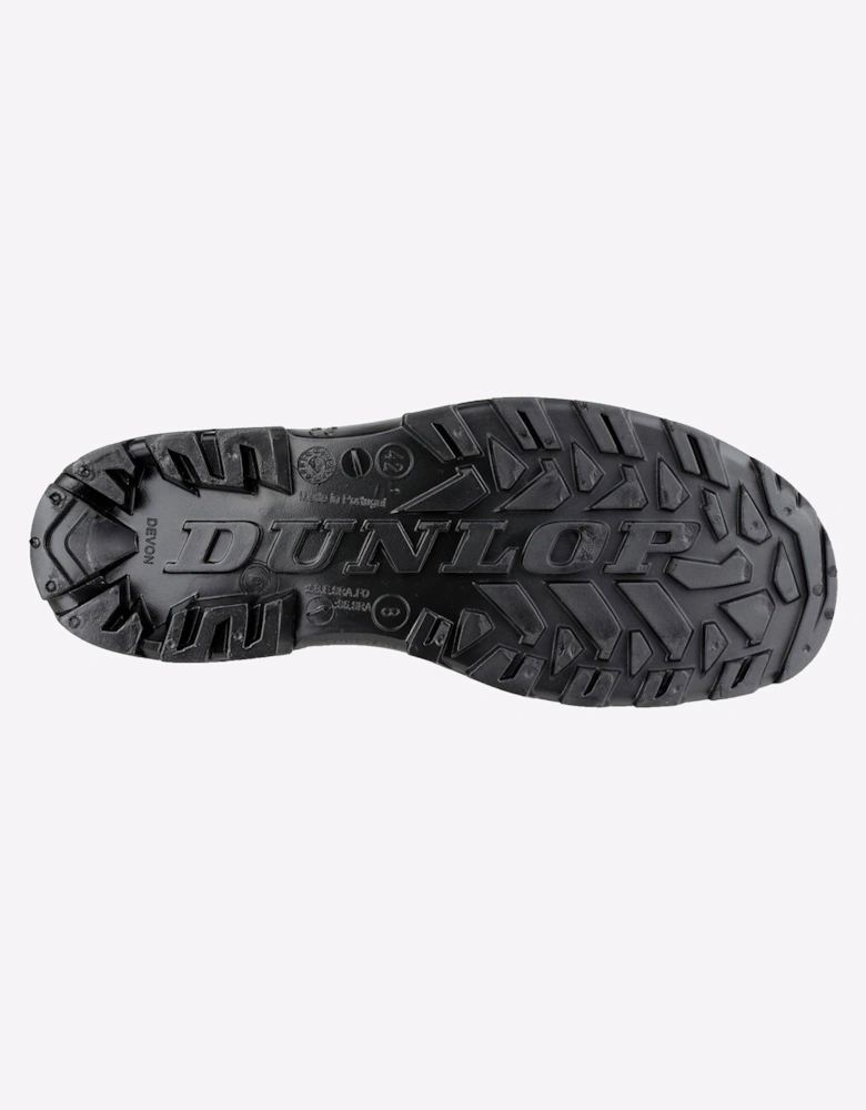 Dunlop Devon Unisex Safety Wellingtons Green/Black