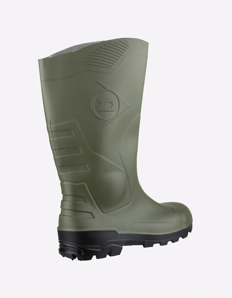 Dunlop Devon Unisex Safety Wellingtons Green/Black