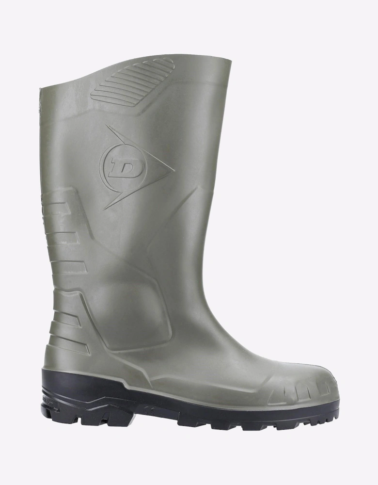 Dunlop Devon Unisex Safety Wellingtons Green/Black