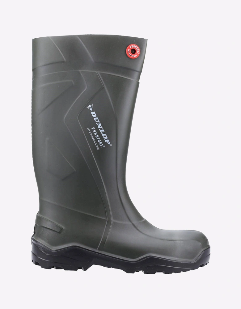 Dunlop Purofort+ Full Safety Unisex Wellingtons Green