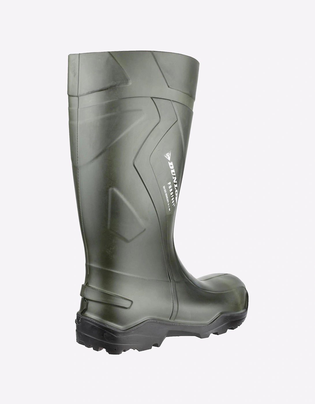 Dunlop Purofort+ Full Safety Unisex Wellingtons Green