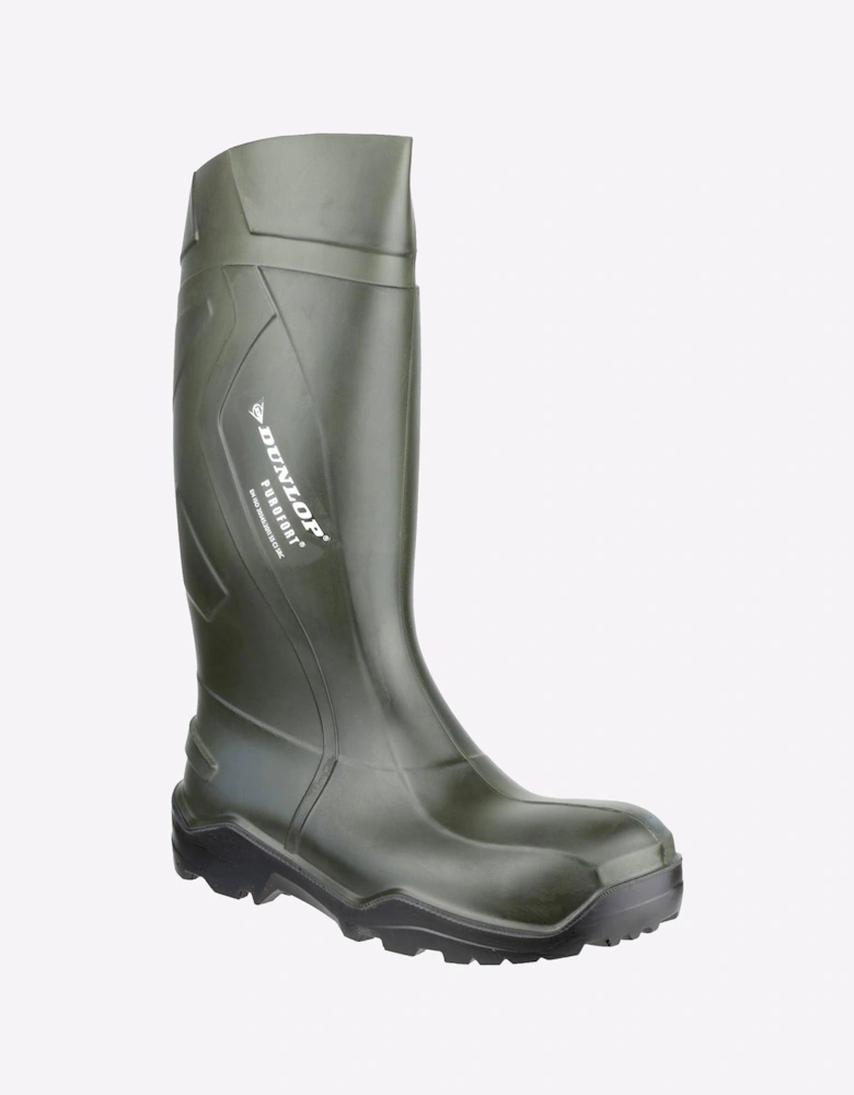 Dunlop Purofort+ Full Safety Unisex Wellingtons Green