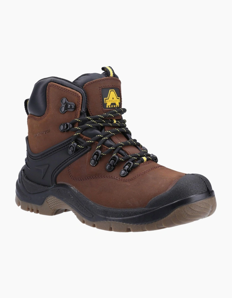 Amblers Safety Amblers FS197 Waterproof Lace up Safety Boot Mens Brown